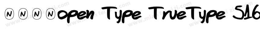 宋体常规open Type TrueType 516字体转换